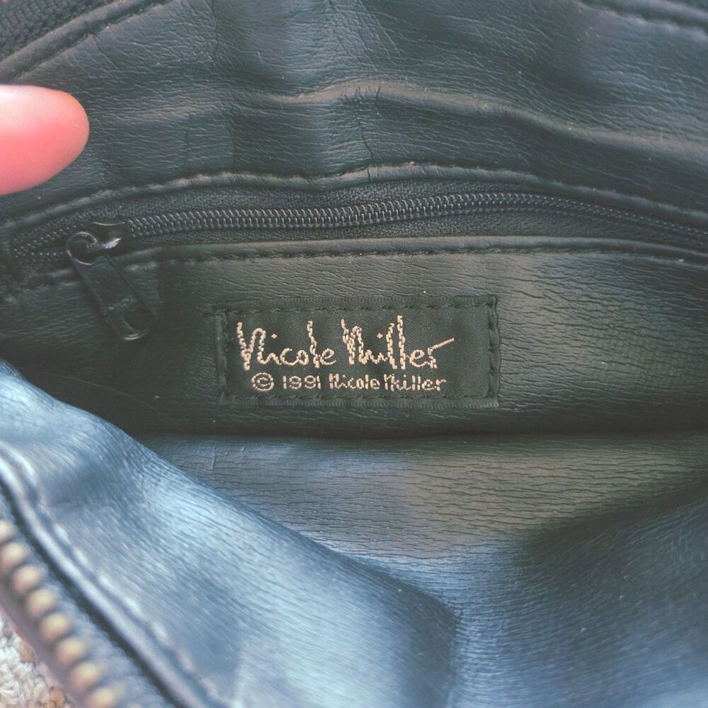 VTG Nicole Miller 90's Mini Shoulder Purse Food Print Pop-Art Bag Potato Chips - Picture 3 of 13